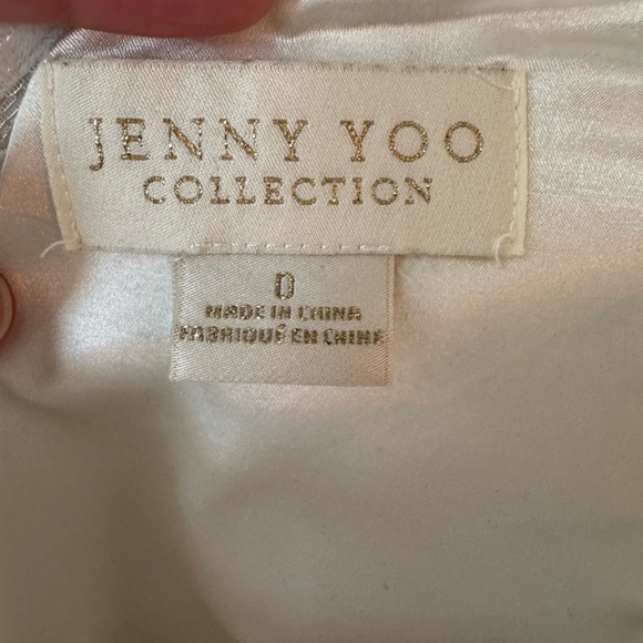 Jenny Yoo Collection Carter white wedding reception shower engagement dress 0 - Picture 8 of 10